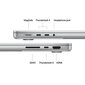 MacBook Pro 14" Apple M4 10C CPU, 10C GPU/16GB/1TB GB SSD/Silver/INT MW2X3ZE/A цена и информация | Sülearvutid | hansapost.ee