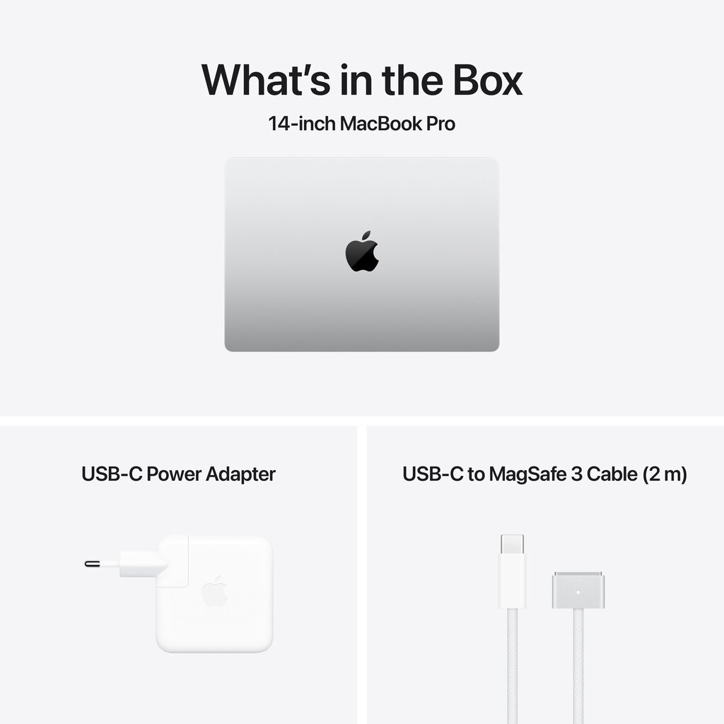 MacBook Pro 14" Apple M4 Pro 14C CPU, 20C GPU/24GB/1TB SSD/Silver/INT MX2F3ZE/A цена и информация | Sülearvutid | hansapost.ee