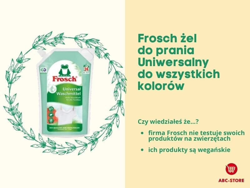 Frosch pesugeel, 1,8L цена и информация | Pesuvahendid | hansapost.ee