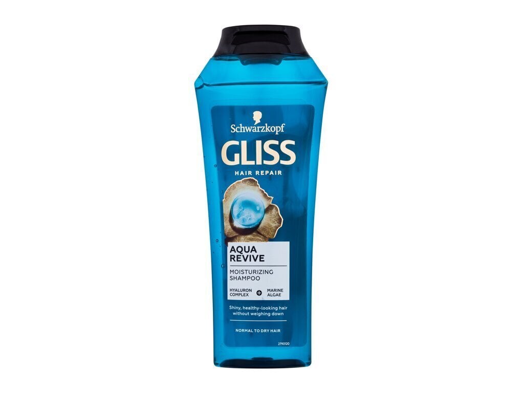 Šampoon Schwarzkopf Gliss Aqua Revive Moisturizing, 250 ml цена и информация | Šampoonid | hansapost.ee