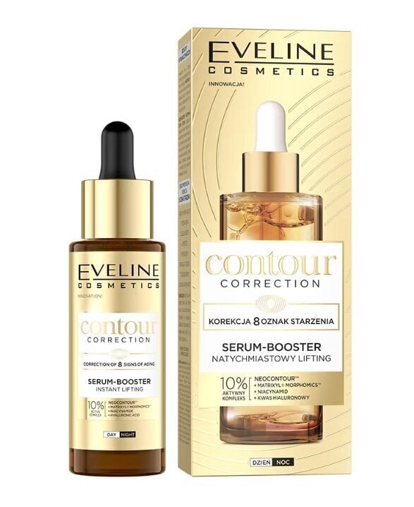 Näo seerum Eveline Contour Correction Lifting Serum, 30 ml цена и информация | Näoõlid, ampullid ja seerumid | hansapost.ee