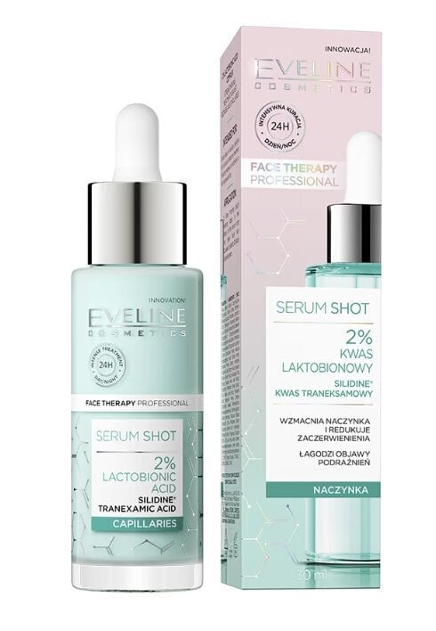 Näo seerum Eveline Serum Shot, 30 ml hind ja info | Näoõlid, ampullid ja seerumid | hansapost.ee