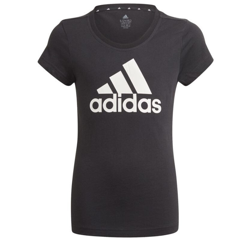 Laste Lühikeste varrukatega T-särk Adidas G BL T GN4069 Must Puuvill hind ja info | Särgid poistele | hansapost.ee