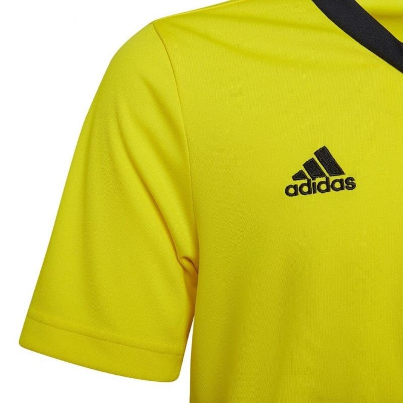 Laste T-särk Adidas Entrada 22 Jersey HI2127, kollane цена и информация | Jalgpalli varustus ja riided | hansapost.ee