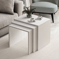 3 diivanilaua komplekt Asir Alya, valge price and information | Coffee tables | hansapost.ee