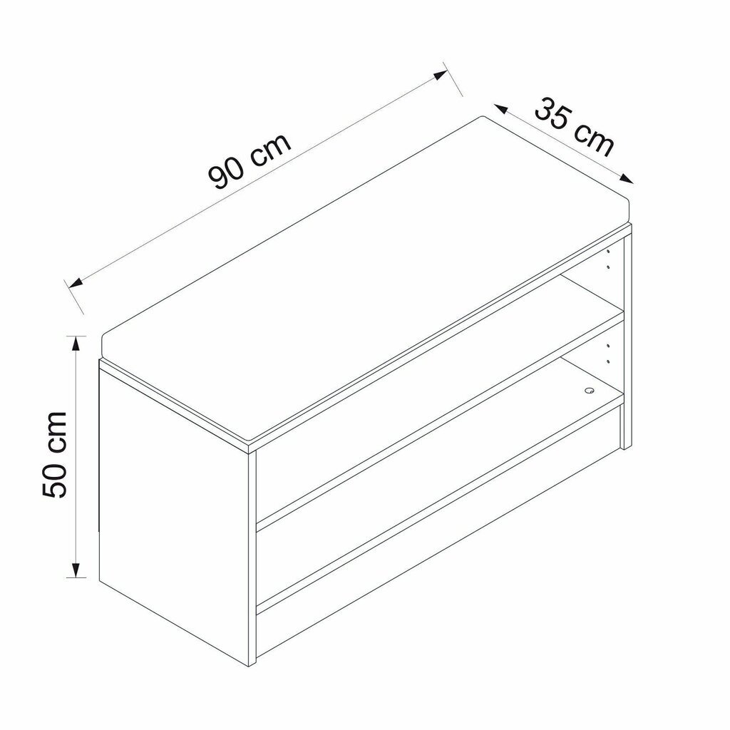 Esikukapp Asir Noah 8304, valge hind ja info | Kummutid esikusse | hansapost.ee