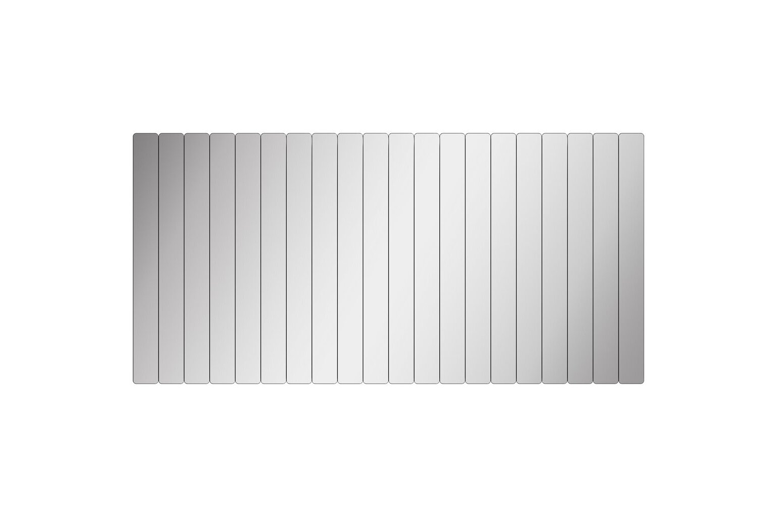 Peegel Asir Rectangular Stripe, 100x40 cm, hõbedane hind ja info | Peeglid | hansapost.ee