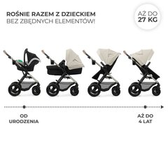 Универсальная коляска Kinderkraft Moov 2 Air 4 in 1, Pure Black цена и информация | Коляски | hansapost.ee