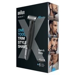 Braun XT5200 Series X цена и информация | 9D бритвы 6-в-1 электрические бритвы для лысины водостойкие влажные/сухие мужские бритвы для ухода за волосами USB аккумуляторная бритва для бороды | hansapost.ee