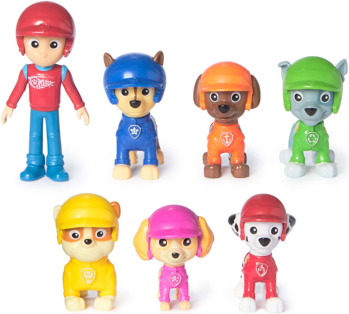 Figuurikomplekt Paw Patrol 7in1 Rescue Wheels Ryder ja kutsikad hind ja info | Mänguasjad tüdrukutele | hansapost.ee