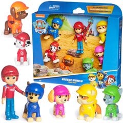 Figuurikomplekt Paw Patrol 7in1 Rescue Wheels Ryder ja kutsikad price and information | Toys for girls | hansapost.ee