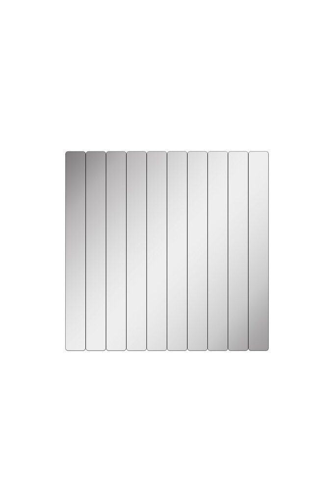 Peegel Asir Rectangular Stripe, 50x40 cm, hõbedane цена и информация | Peeglid | hansapost.ee