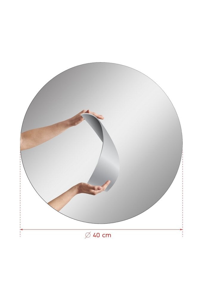 Peegel LED valgustusega Asir Round, 40 cm, valge hind ja info | Peeglid | hansapost.ee