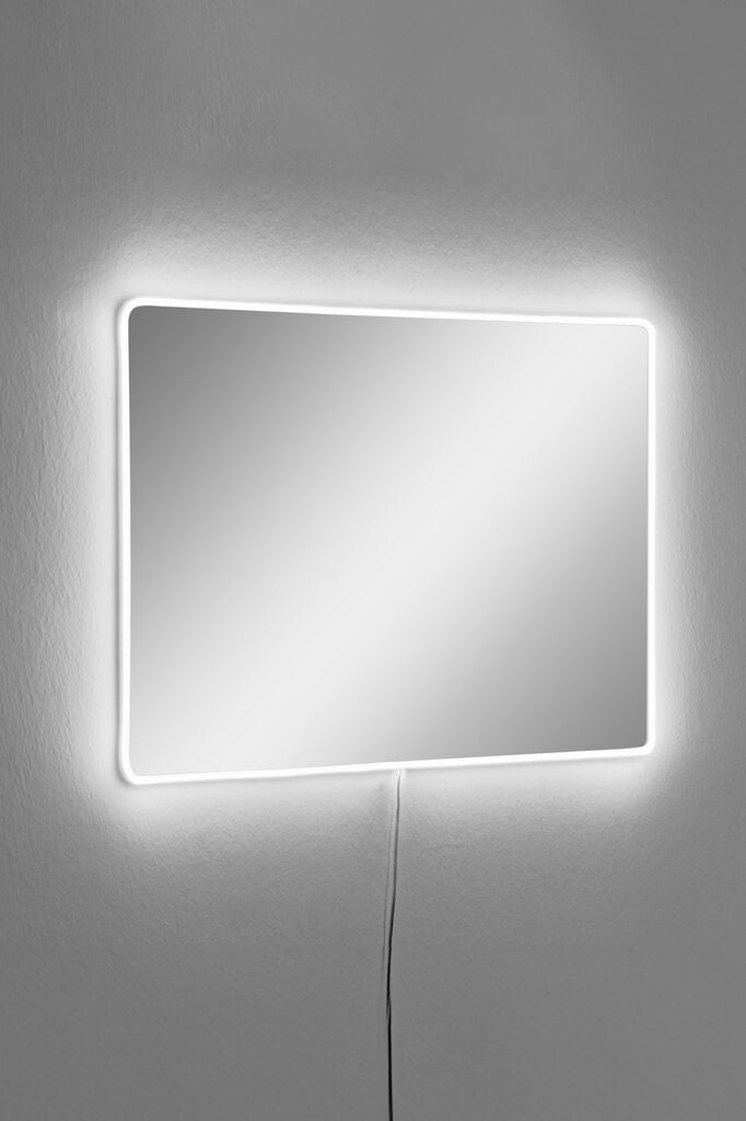 Peegel LED valgustusega Asir Rectangular, 40x60 cm, valge hind ja info | Peeglid | hansapost.ee