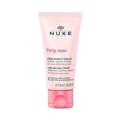 Nuxe - Very Rose Hand And Nail Cream 50 ml hind ja info | Kehakreemid, kehaõlid ja losjoonid | hansapost.ee