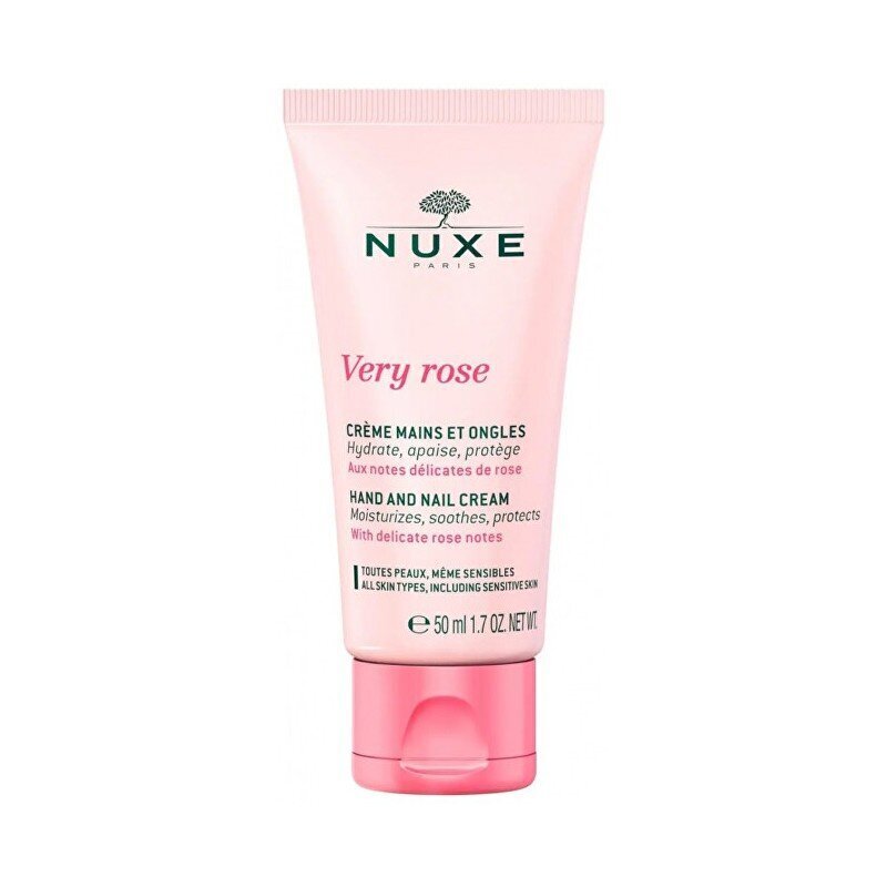 Nuxe - Very Rose Hand And Nail Cream 50 ml hind ja info | Kehakreemid, kehaõlid ja losjoonid | hansapost.ee