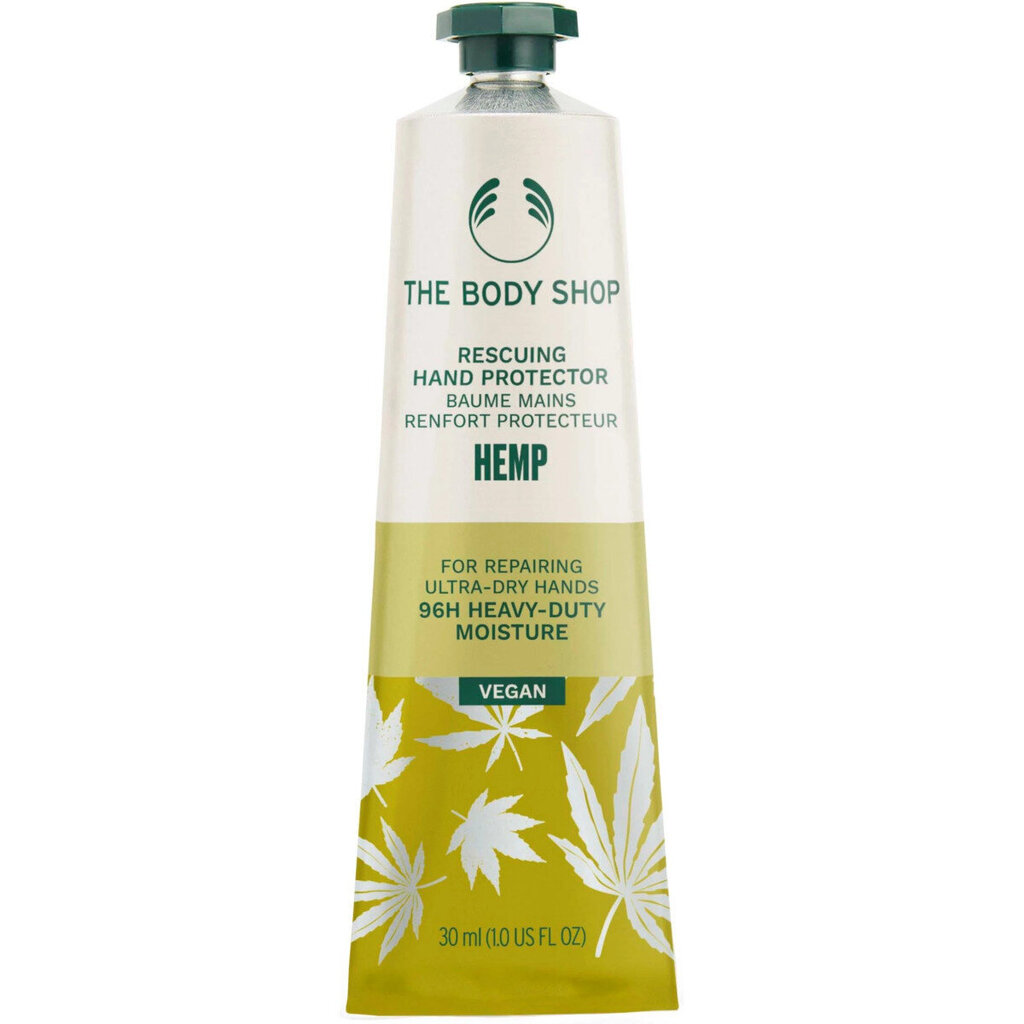 Kätekreem The Body Shop Hemp hand protector, 30 ml hind ja info | Kehakreemid, kehaõlid ja losjoonid | hansapost.ee