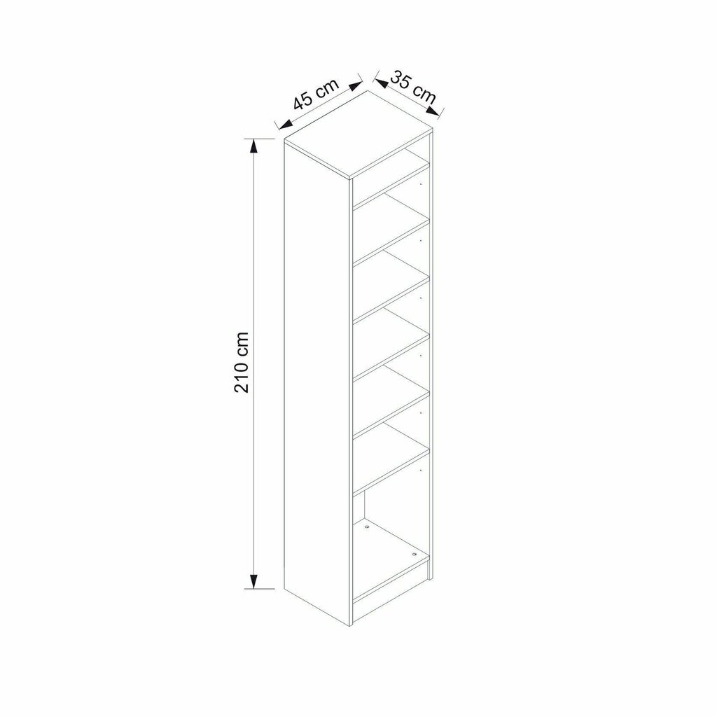 Esikukapp Asir Noah 8208, hall цена и информация | Esikukapid | hansapost.ee