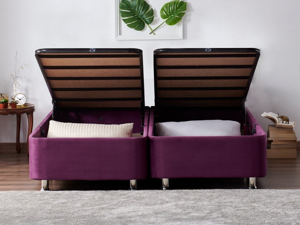 Voodi Asir Purple Double 200x200 cm, lilla hind ja info | Voodid | hansapost.ee