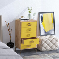 Kummut Asir Nice, kollane price and information | Chests of drawers | hansapost.ee