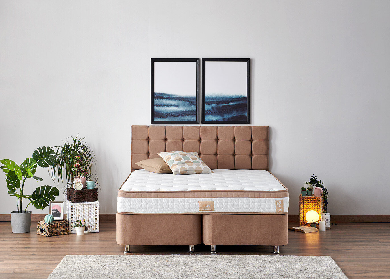 Voodi Asir Latte 160x200 cm, pruun hind ja info | Voodid | hansapost.ee