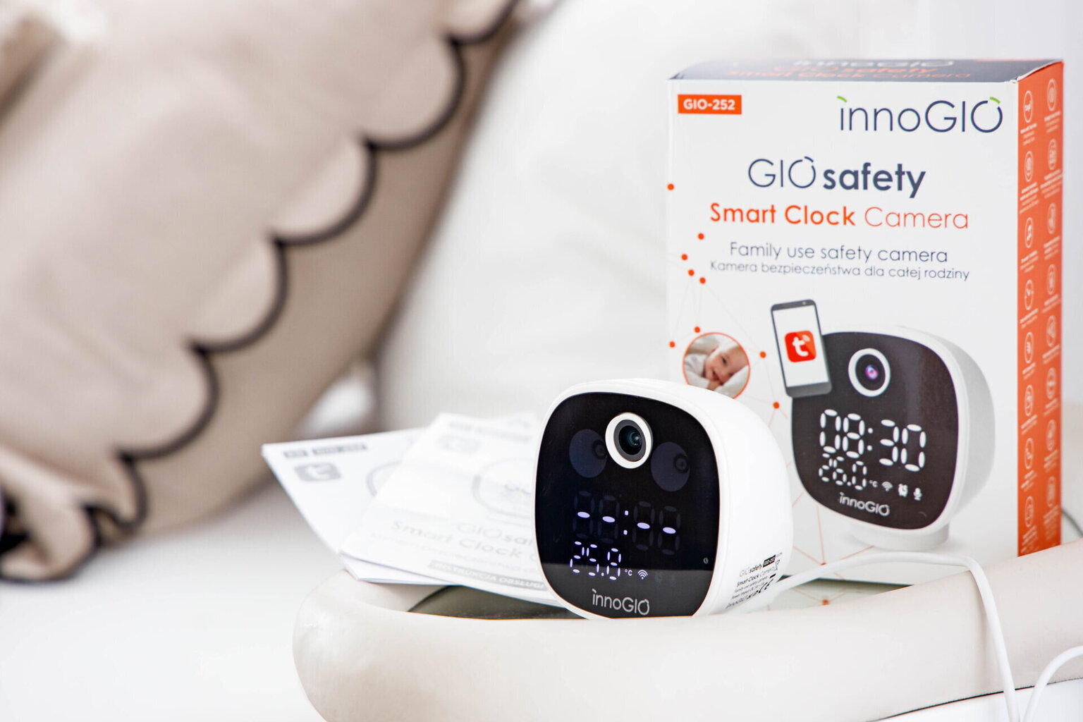 Beebimonitor Innogiò GIOsafety Smart Clock GIO-252 цена и информация | Beebimonitorid | hansapost.ee