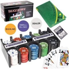 Комплект для покера TEXAS Poker цена и информация | Азартные игры, покер | hansapost.ee