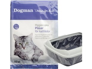 Kassitualeti kotid Dogman, 10 tk. hind ja info | Kassiliivakast | hansapost.ee