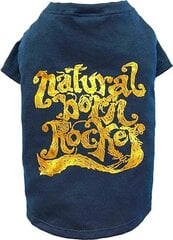 Футболка для собак Natural Born Rocker, S, синего цвета цена и информация | Одежда для собак | hansapost.ee