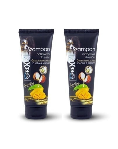 Šampoon koertele Frexin Jojoba&Mango 2in1, 220 g hind ja info | Hooldus/grooming | hansapost.ee