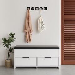 Тумба для обуви Asir Cove Shoe Bench, белый цвет цена и информация | Полки для обуви, банкетки | hansapost.ee