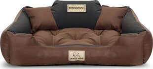 Koera pesa AIO Factory KingDog, 130x105 cm, pruun/must цена и информация | Лежаки, домики | hansapost.ee