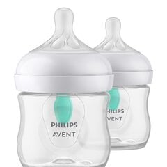 Pudelid Philips Avent Natural Response, 0 kuud+, 2 tk, 125 ml hind ja info | Lutipudelid ja tarvikud | hansapost.ee