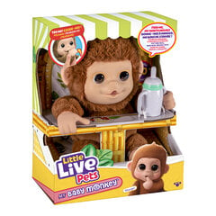 Интерактивная обезьянка Moose Little Live Pets, коричневая цена и информация | Игрушки для девочек | hansapost.ee