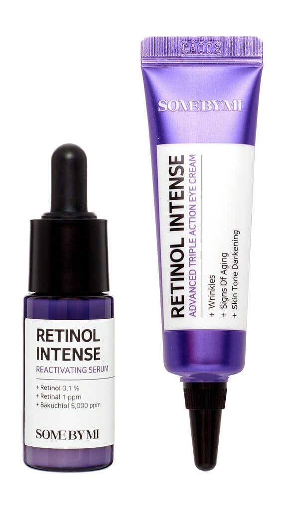 Vananevastop komplekt Some By Mi Retinol Intense Trial Kit naistele: silmakreem, 10 ml + näokreem, 10 ml цена и информация | Silmakreemid ja seerumid | hansapost.ee