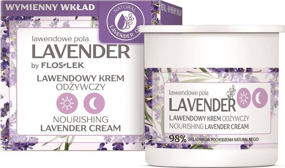 Lavendli toitev kreem päevaks ja ööks Floslek Lavender Refill, 50ml hind ja info | Näokreemid | hansapost.ee