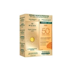 Kosmeetikakomplekt Nuxe Super Serum 10: Näoseerum 30 ml + kaitsev näokreem SPF50 50 ml price and information | Face creams | hansapost.ee