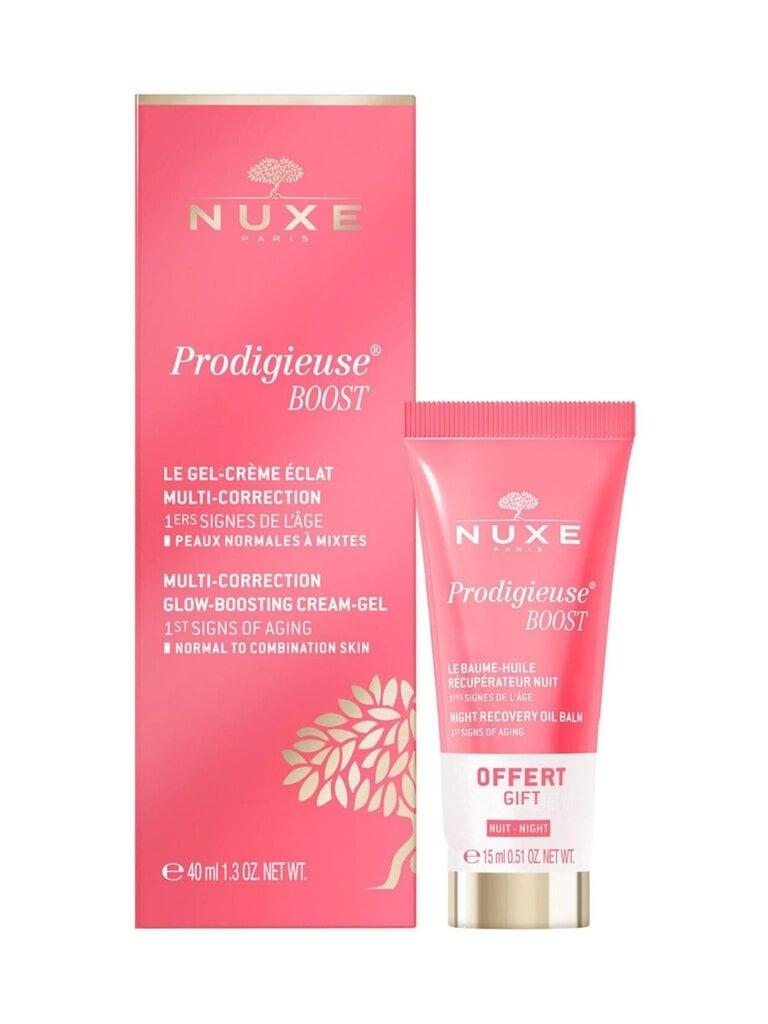 Kosmeetikakomplekt Nuxe Prodigieuse Boost Multi-Correction: Näokreem 40 ml + Ööpalsam 15 ml hind ja info | Näokreemid | hansapost.ee