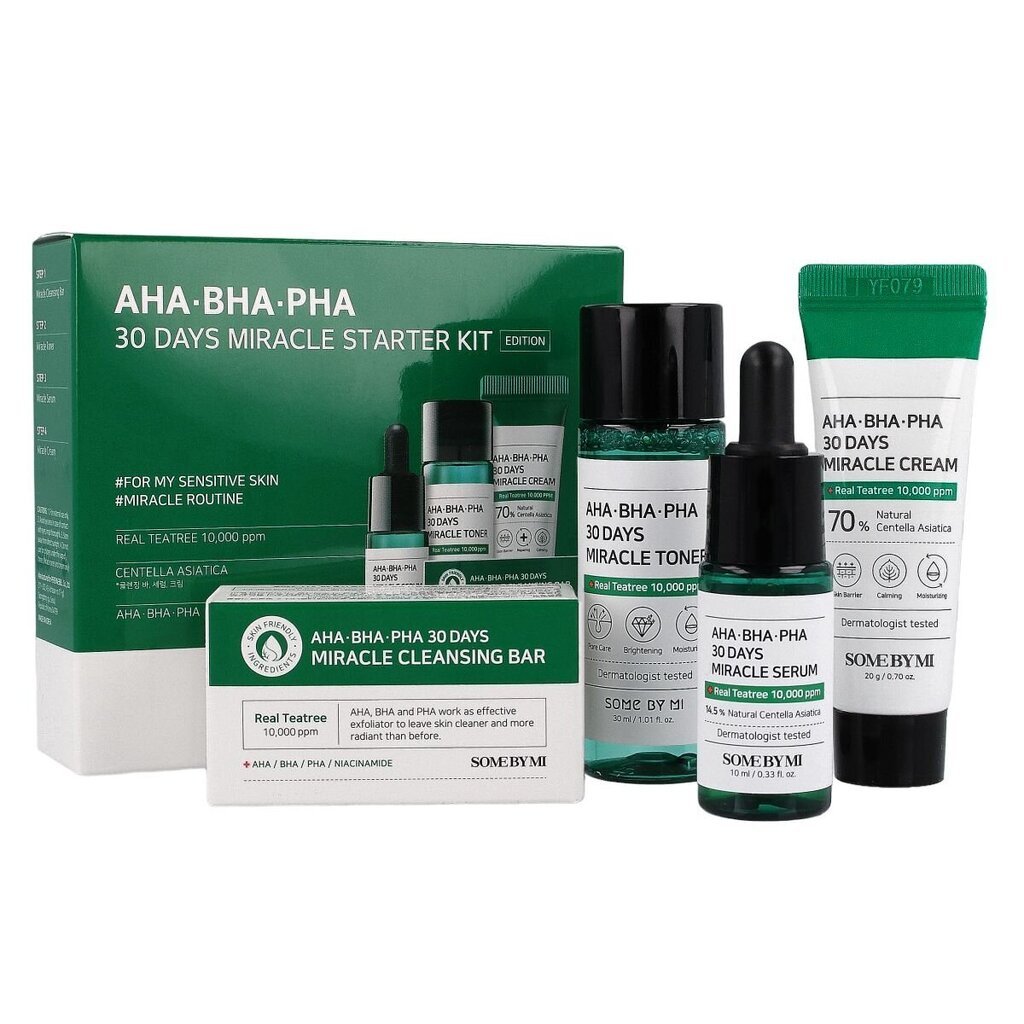 Komplekt Some By Mi AHA BHA PHA 30 dienų "Miracle Starter Kit" цена и информация | Näokreemid | hansapost.ee