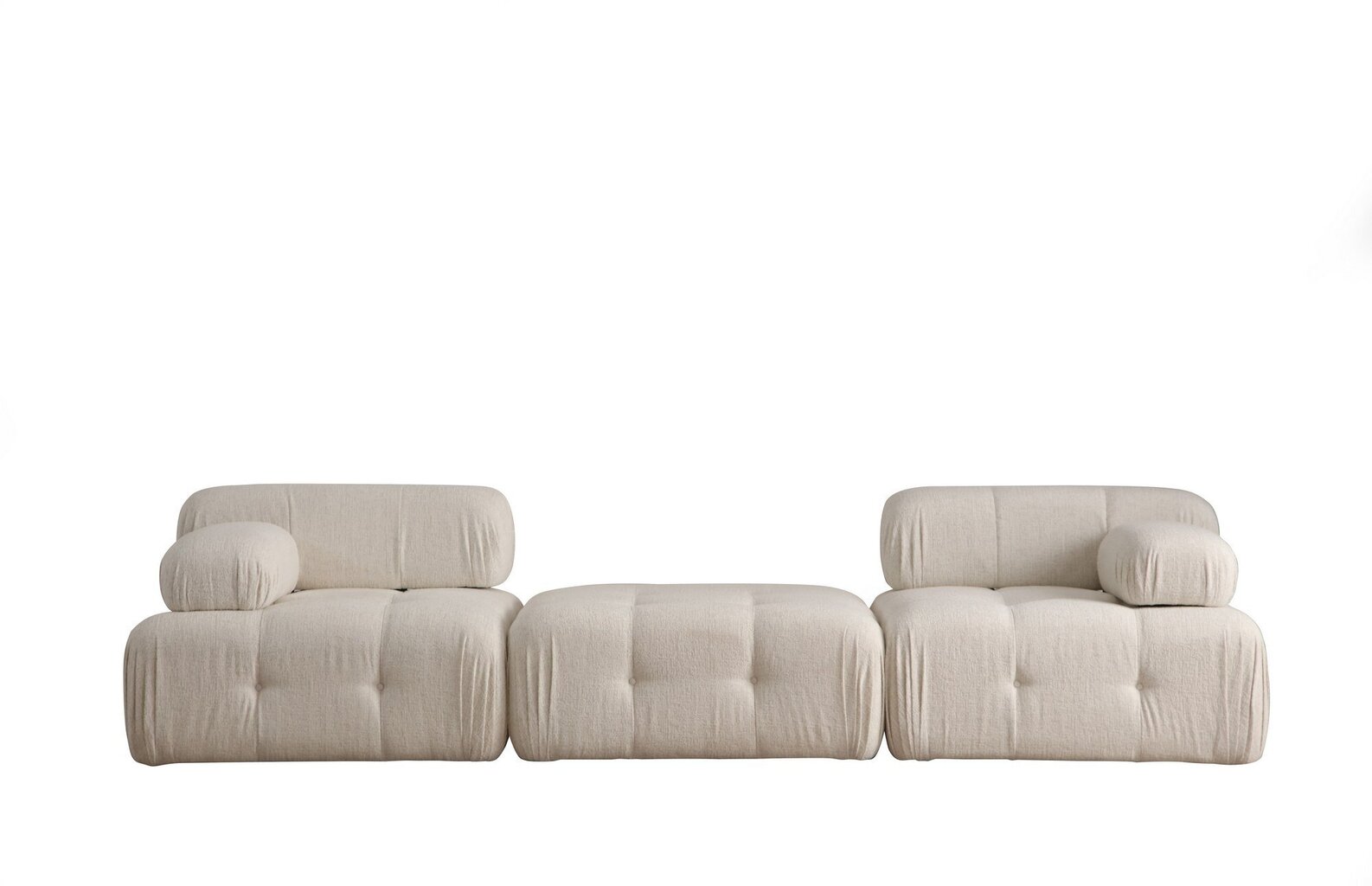 Diivan Asir Doblo 3 Seater L1-Pouffe-1R, beež hind ja info | Diivanvoodid ja diivanid | hansapost.ee