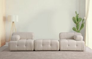 Диван Asir Doblo 3 Seater L1-Pouffe-1R, бежевый цвет цена и информация | Диваны | hansapost.ee