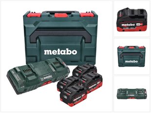 Аккумулятор Metabo, 18 В, 4 штуки, с двойным зарядным устройством цена и информация | Дрели и шуруповёрты | hansapost.ee