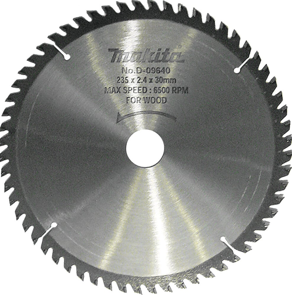 T.C.T saeketas, 235 x 2.4 x 30 mm 15° T60 D-09640 Makita hind ja info | Käsitööriistad | hansapost.ee