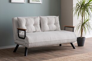 2 vietų sofa-lova Sando 2-Seater - Teddy Fabric - Cream цена и информация | Диваны | hansapost.ee