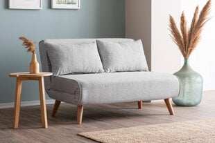 2 vietų sofa-lova Folde 2-Seater - Teddy Fabric - Grey цена и информация | Диваны | hansapost.ee