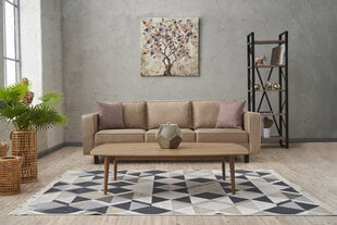 3 vietų sofa Kale Velvet - Cream цена и информация | Диваны | hansapost.ee