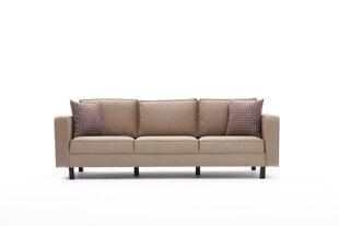 3 vietų sofa Kale Velvet - Cream цена и информация | Диваны | hansapost.ee