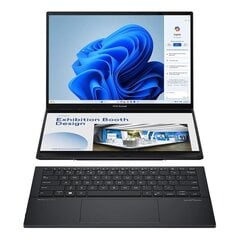 Asus Zenbook DUO, 2x 14'', 3K, OLED, touch, 120 Hz, Ultra 9, 32 GB, 1 TB, ENG, inkwell gray - Notebook цена и информация | Записные книжки | hansapost.ee