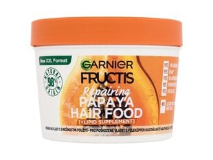 Juuksemask Garnier Fructis Hair Food Papaya, naistele, 400 ml hind ja info | Juuksemaskid, õlid ja seerumid | hansapost.ee