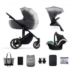 Универсальная коляска Kinderkraft Prime 2 3in1 Mink Pro, Shadow Grey цена и информация | Коляски | hansapost.ee